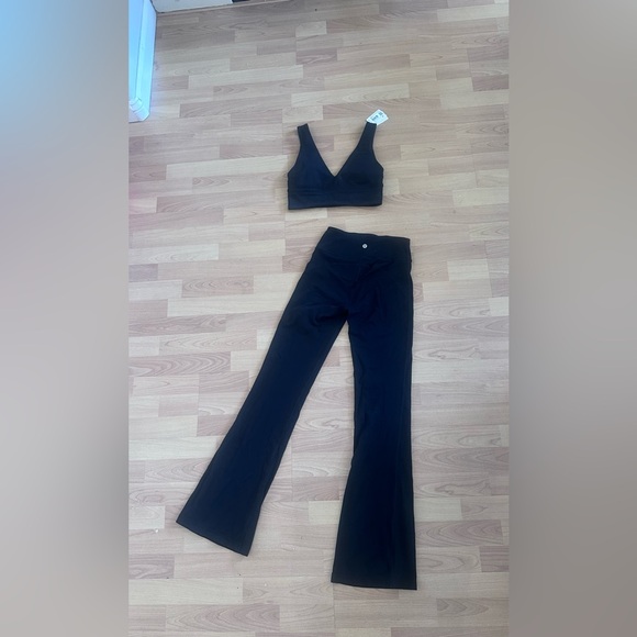 lululemon athletica Pants - Lululemon Align-style yoga set (sports bra + flared/Align-type pants)